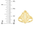 thumbnail image 4 of Floreo 10k Yellow Gold 18mm Straight Oval Openwork Filigree Ring, 4 of 4