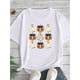 thumbnail image 1 of Women's Halloween Graphic T-Shirt - Cute & Pumpkin Print Short Sleeve Round Neck Casual Tee, Machine Washable, Seasonal Fashion, Festive apparel, Playful Design, Comfortable Fit, Durable Fabric, 1 of 6