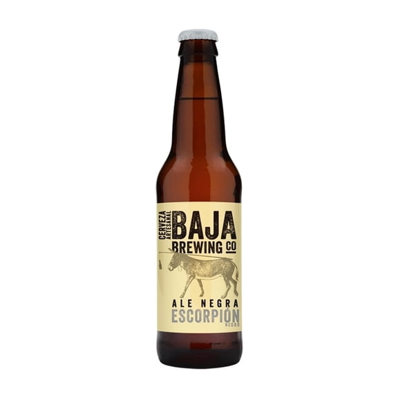 Cerveza artesanal Baja Brewing Co escorpión ale negra 355 ml