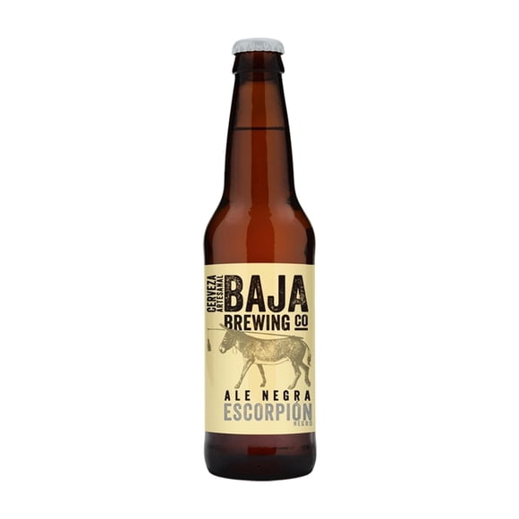 Cerveza artesanal Baja Brewing Co escorpión ale negra 355 ml