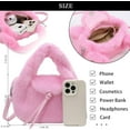thumbnail image 4 of Women's Winter Mini Faux Fur Wallet Y2K Faux Fur Shoulder Bag Faux Fur Handbag Faux Fur Bag, 4 of 7