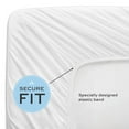 White Classic Fitted Hospital Bed Sheets, 36"X80"X9" 1Pack