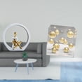 thumbnail image 2 of Estatua de niña,Estatuas de mujeres y niñas,figuritas decorativas elegantes,Escultura de arte abstracto,regalo creativo y moderno para el hogar.,Caja cuadrada de acrílico,Adorno de bola de, 2 of 8