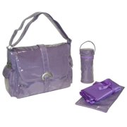 Kalencom Laminated Buckle Bag, Purple Corduroy