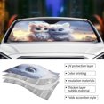 thumbnail image 5 of Fuzoiu Cute Animal Couple Print Car Windshield Sun Shade,Block Uv Rays Sunshade,Foldable Front Window Sun Visor Protector for Car,SUV,Truck-Keep Vehicle Cool-Cute Animal Couple, 5 of 8