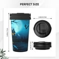 thumbnail image 3 of Uemuo Happy Halloween-1 Print Carry Insulated Coffee Mug, Travel Mug with Hidden Handle, Insulated Coffee Flask, Leak-proof Travel Mug Insulated Mug for Office, 3 of 8