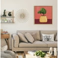 thumbnail image 5 of Kate and Laurel Sylvie East Wind Framed Canvas Wall Art by Mary Joak, 22x22 Gold, Decorative Boho Succulent Art for Wall, 5 of 6
