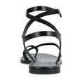 thumbnail image 4 of Journee Womens Charra Buckle Flat Sandals, 4 of 10