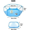 thumbnail image 3 of Small Animals C&C Cage Tent, Breathable & Transparent Pet Playpen Pop Open Outdoor/Indoor Exercise Fence, Portable Yard Fence for Guinea Pig, Rabbits, Hamster, Chinchillas and Hedgehogs, 3 of 6