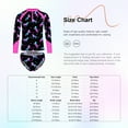 thumbnail image 5 of TiaoBug Kids Girls Swimsuit 2 Piece Set Printed Rash Guard Long Sleeve Shirt with Swim Bottoms Colorful 8, 5 of 5