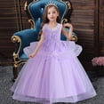 thumbnail image 7 of Godderr Kids Girls Dress Pageant Princess Wedding Prom Ball Gown Dresses Toddlers Lace Wedding Party Flower Dress Flower Girl Dress Girls Tulle Dresses Wedding Bridesmaid Dress for 5-14 Years, 7 of 7