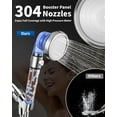 thumbnail image 3 of Luxsego Filtered Shower Head for Hard Water with Stop, High Pressure 4-Mode Shower Heads Built-in Power Spray to Clean Corner, Tub & Pets, Water Softener Handheld Shower to Remove Chlorine & Fluoride, 3 of 15