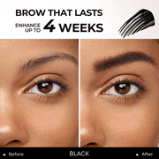 SACE LADY 3D Eyebrow Tint Kit for Natural Looking Brows, Waterproof Smudge Proof Eyebrow Tint for Sparse Thin Brows, Long Lasting Brow Mascara Makeup (Black)