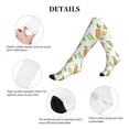thumbnail image 6 of Bixox Vegan Fruit Carrot Print Compression Socks,Compression Socks Women & Men Circulation for Medical,Running,Athletic, 6 of 7