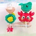 thumbnail image 7 of Loespoir Interactive Bath Shower Toy, Crab Themed Water Wheel Spinner, Happy Bath Time Activity for Sensory Development and Fun, with Multiple Features and Water Effects(Red), 7 of 7