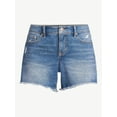 thumbnail image 5 of Sofia Jeans Women's Lila Mid Rise Distressed High Low Hem Shorts, 5 of 6