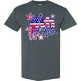 thumbnail image 3 of Inktastic 4th of July Fireworks Stars and American Flag T-Shirt, 3 of 5