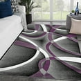 thumbnail image 2 of Persian Area Rugs 2305 Modern Abstract Area Rug Carpet, Purple / 8 x 11, 2305 Purple 8x11, 2 of 4