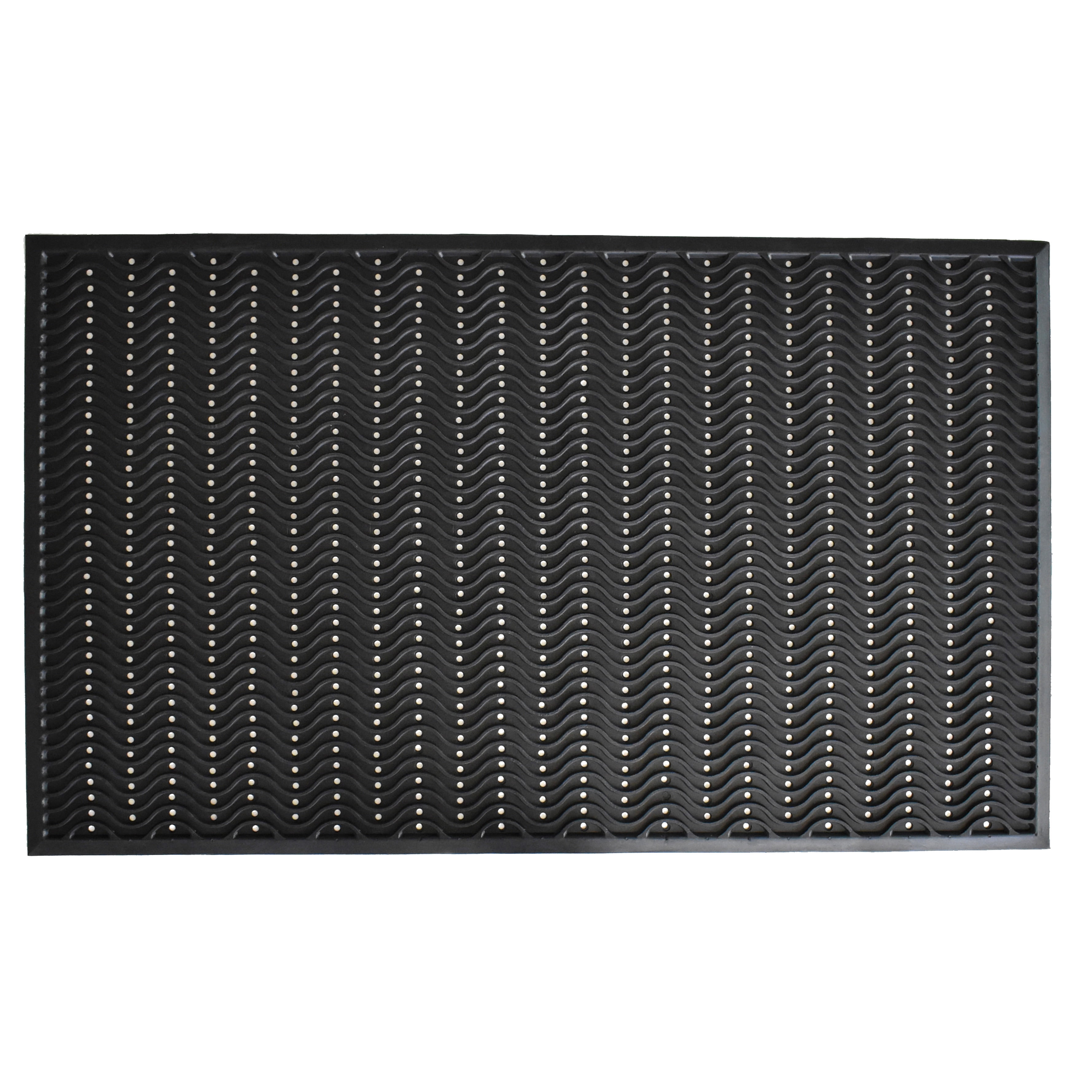 Calloway Mills True Step Wave Rubber Outdoor Doormat 3' x 5'