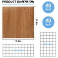 thumbnail image 7 of 40 Sheet Vinyl Flooring 12 x 12 Inch Peel and Stick Floor Tile Waterproof Wood Flooring Tile Clearance Self Adhesive Vinyl Floor Tiles Sticky Laminate Flooring Stick on Kitchen Basement RV, 7 of 7