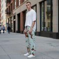 thumbnail image 6 of Men's pajama pants with cute sea otter and fish pattern， soft home pajama pants， casual and comfortable loose fit pajama pants， elastic waistband， the ideal gift, 6 of 10