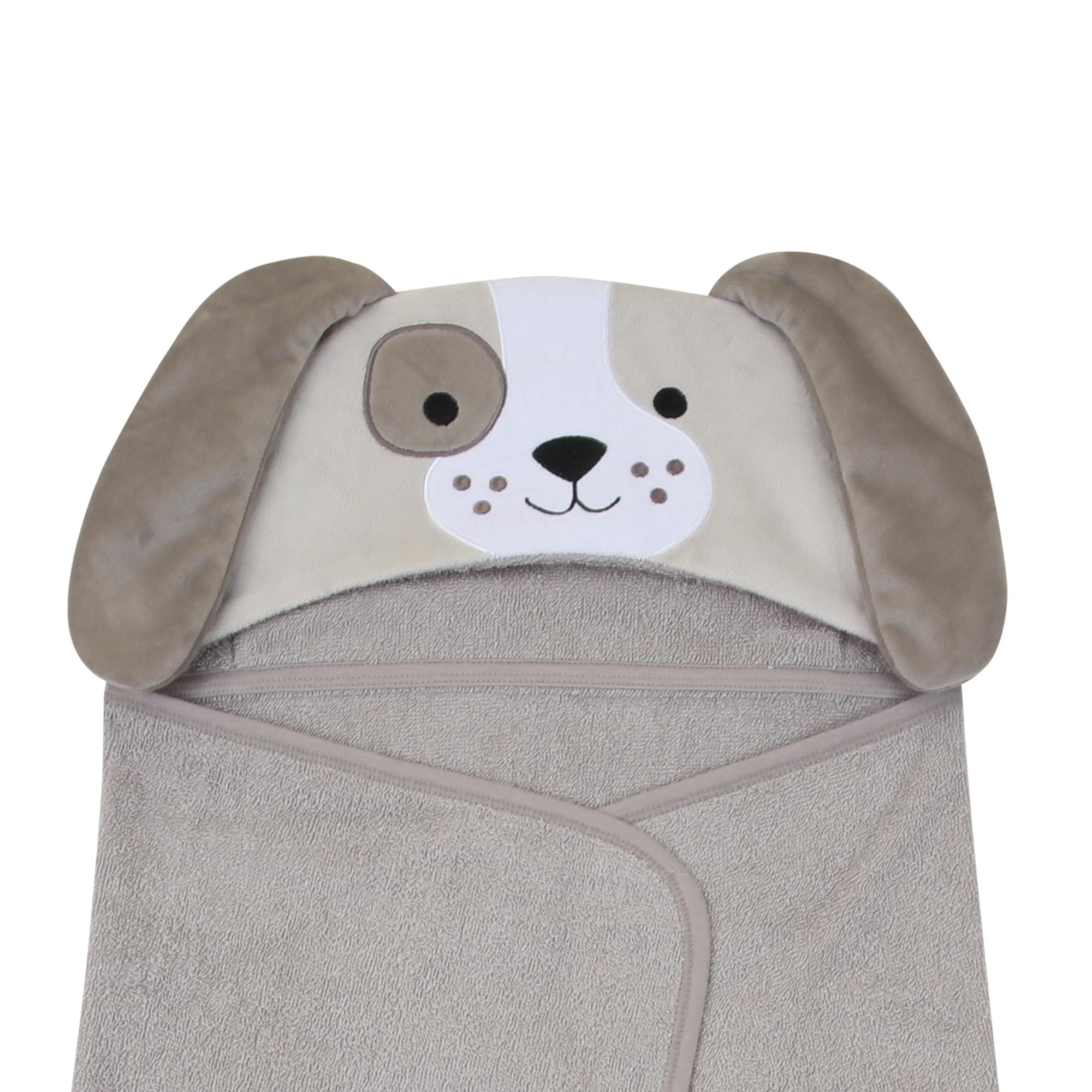 Lambs & Ivy Baby/Infant Luxury Cotton Terry Dog/Puppy Hooded Bath Towel