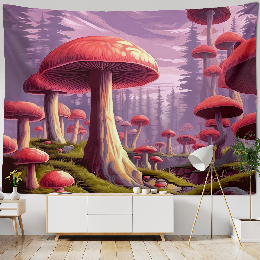 Tapestry Wall Tapestry, Mushroom Tapestry, Extra Large Wall Tapestry, Daily Decorative Tapestry