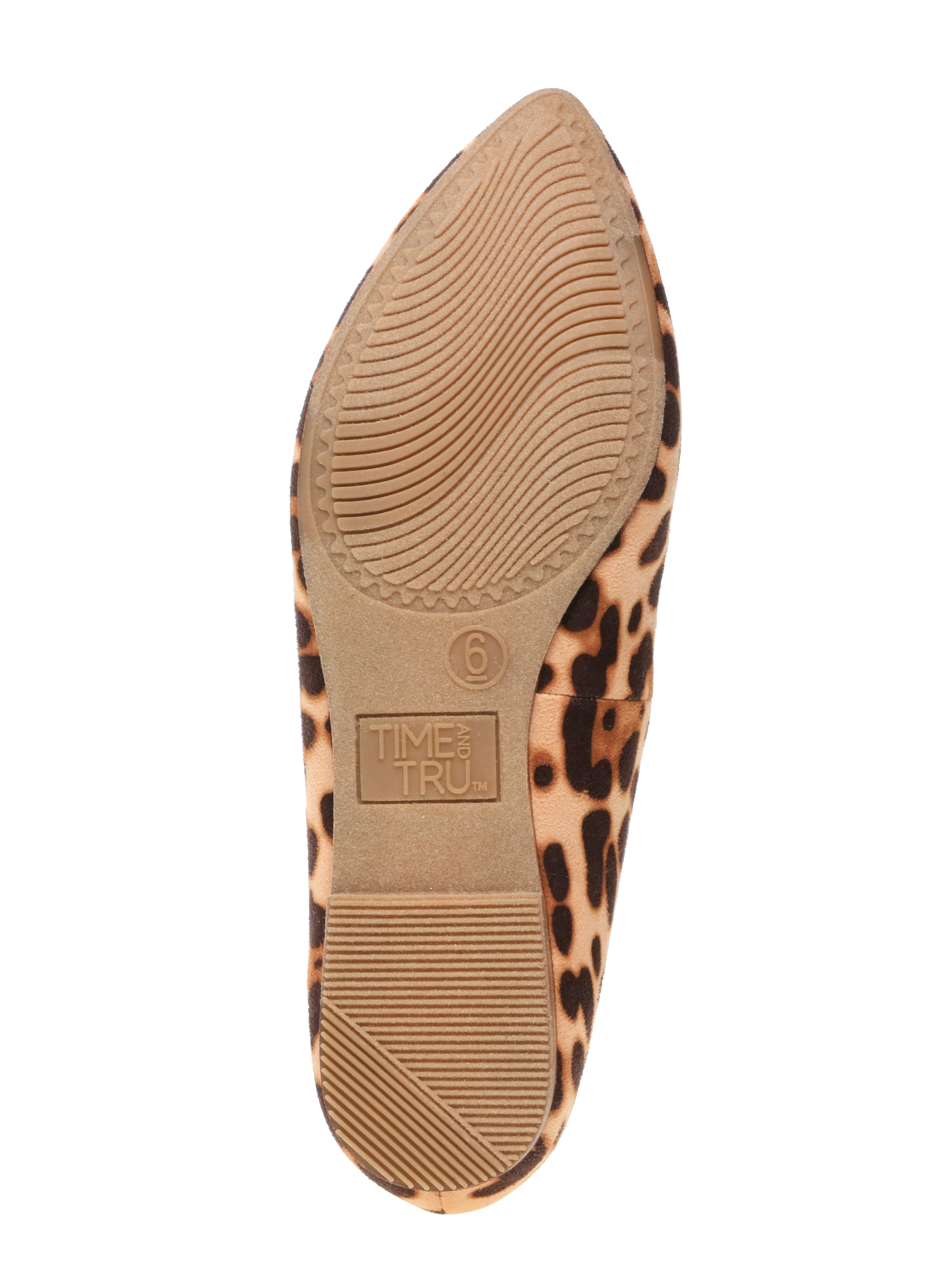 Women's Time and Tru Animal Print Feather Flat - image 3 of 6