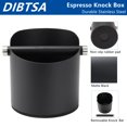 thumbnail image 3 of Cafetera DIBTSA de acero inoxidable, grande, 14 cm, negra, 3 of 9