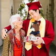 thumbnail image 3 of Raindrops 1Pack Soft Fluffy Doll in Blue Striped for Home and Graduation Decorations, 3 of 6
