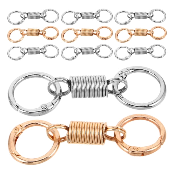 WEUVEB 20Ud Llaveros Metálicos Con Desmontable Retro Portátil Para Uso Exterior Resistencia Y Estilo