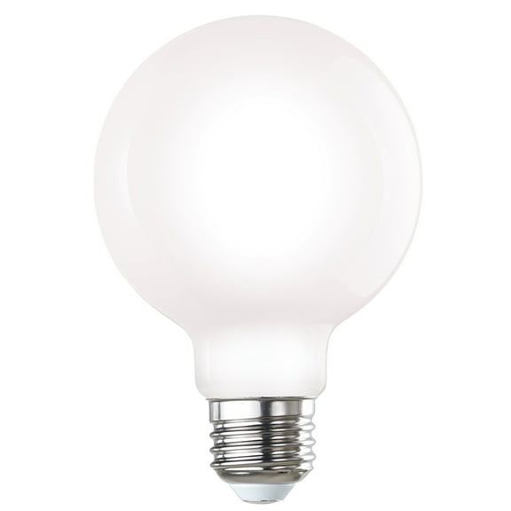 Bulbrite Pack of (8) 7 Watt Dimmable G25 Milky Finish Medium Screw (E26) LED Light Bulb, 650 Lumens, 2700K