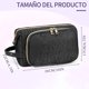 thumbnail image 2 of Bolsa De Maquillaje Con Asas, Neceser De Viaje Mujer De Gran Capacidad, Estuche Cosmetiquera Para Maquillaje Cosmeticos Makeup Bag portátil, Negra, 2 of 4