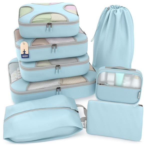 Set Shacke de 8 unidades, organizador ligero para viajes, de Packing Cubes