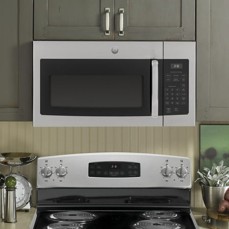GE - 1.6 Cu. Ft. Over-the-Range Microwave - Stainless Steel