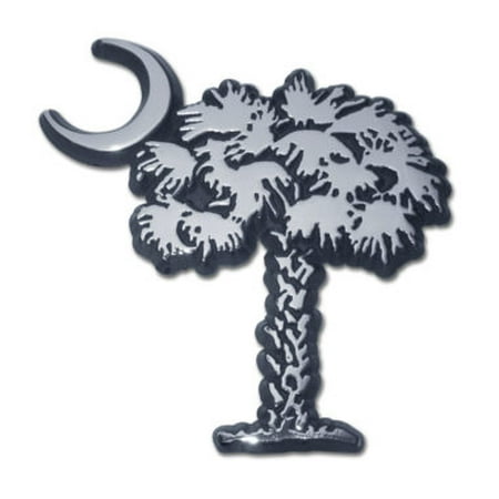 South Carolina Car Decals - South Carolina Palmetto Chrome Emblem