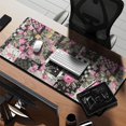 thumbnail image 2 of Long Mouse Pads for Desk,Pioneer Flower Floral Print Pattern Desk Mats on Top Of Desks, Desk Mouse Pad Extra Large with 3mm Non-Slip Base and Stitched Edge for Gaming,Office,Work,Home 35.4"x15.7", 2 of 6