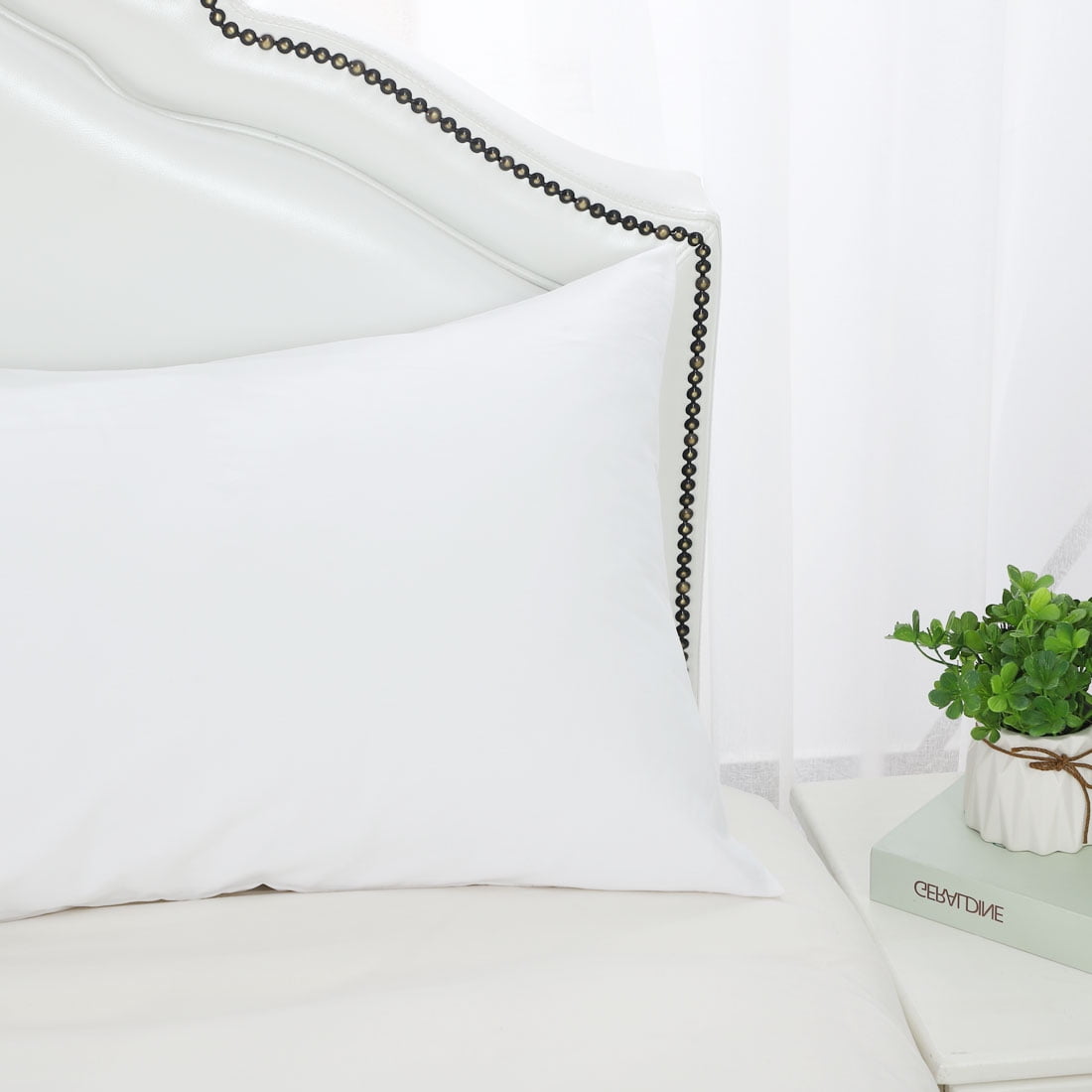 Unique Bargains 300TC Cotton Body Pillow Cover Case, 20" x 48"