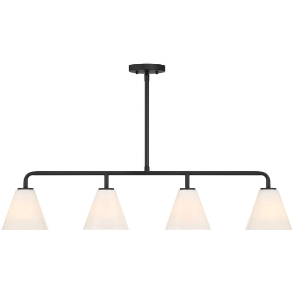 Savoy House 1-4014-4 Blair 4 Light 40" Wide Linear Chandelier - Black