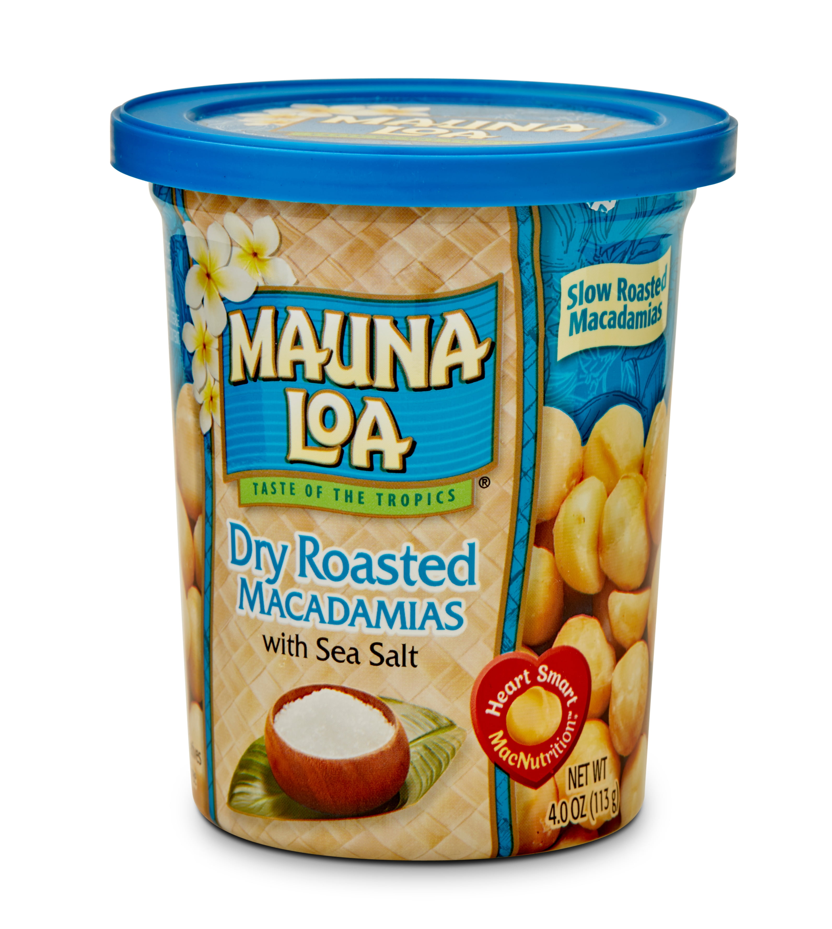 Mauna Loa Dry Roasted Macadamias with Sea Salt, 4 oz. Can