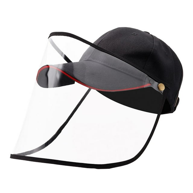 Sombrero Antiproyección Sunnimix Gorra de béisbol con protector facial Negro