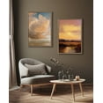 thumbnail image 7 of Kate and Laurel Sylvie Beaded Shades of Day Vintage Framed Canvas Wall Art by Mary Sparrow, 23x33 Gold, Modern Abstract Cloudy Landscape Art for Wall, 7 of 7