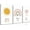 Yellow Sun, variant on 3 Pcs Boho Nursery Canvas Wall Art Dream Big Be Brave Shine Bright Bohemia Sun Rainbow Pictures Kids Wall Decor Poster Print Artwork for Boys Girls Bedroom Children Room Home Decoration