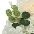 thumbnail image 6 of 12pcs White&Purple Artificial Flower Wall Panel Background, 3D Silk Rose Hydrangea Floral Panel for Wedding Party Event Photo Backdrop Wall Decor 15 * 15in, 6 of 16