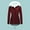 Wine, variant on Turilly Winter Coats for Women Women's Winter Solid Color Thickened Plush Collar Coat Cotton Jacket Warm Plush Coat