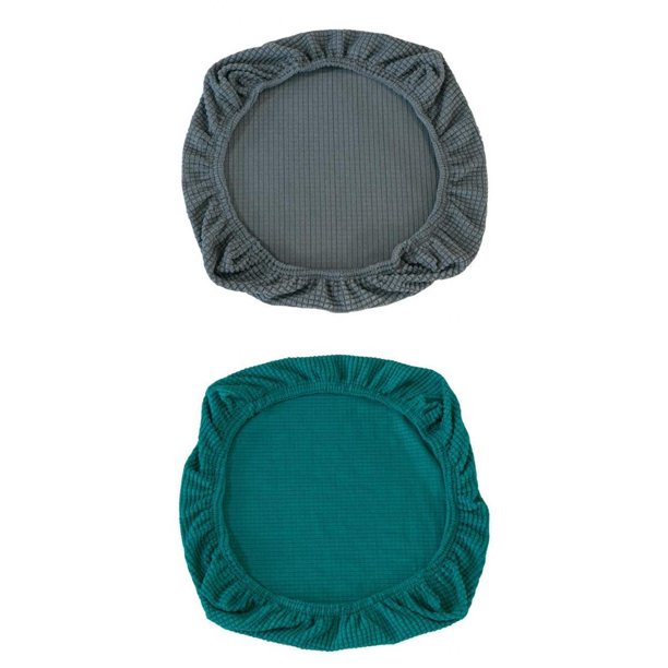 de Asiento de Silla de Comedor de 2 Piezas, Funda de Cojín de Silla Tapizada de Comedor Elástica, de Muebles Lavable Extraíble Azul G