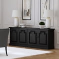 thumbnail image 2 of Florence 4-door Dining Sideboard Buffet Distressed Black, 2 of 12