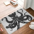 thumbnail image 4 of Fuzoiu Abstract Ink Octopus Print Door Mat Outdoor Indoor Welcome Mats, Front Doormat,Flannel Non Slip Durable Entrance Rugs for Front Door, Inside Outside Entry, Porch, Resist Dirt,16x24in, 4 of 7