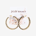 thumbnail image 7 of Howard's Western Howlite Burnished Hoop Earrings for Women, 7 of 7