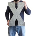 thumbnail image 5 of Huge 20" Metal Letter "X" Wall Decor, Silver with Rusted Edges, Galvanized Wall Mountable Decoration for Country, Mid-Century, or Farmhouse Themed Room or Event, 5 of 6